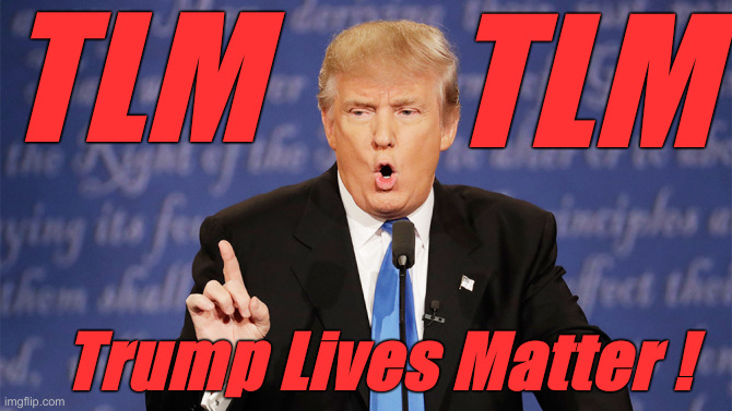 TLM ! TLM ! TLM ! | TLM; TLM; Trump Lives Matter ! | image tagged in donald trump wrong,politics,political meme,funny memes,funny | made w/ Imgflip meme maker