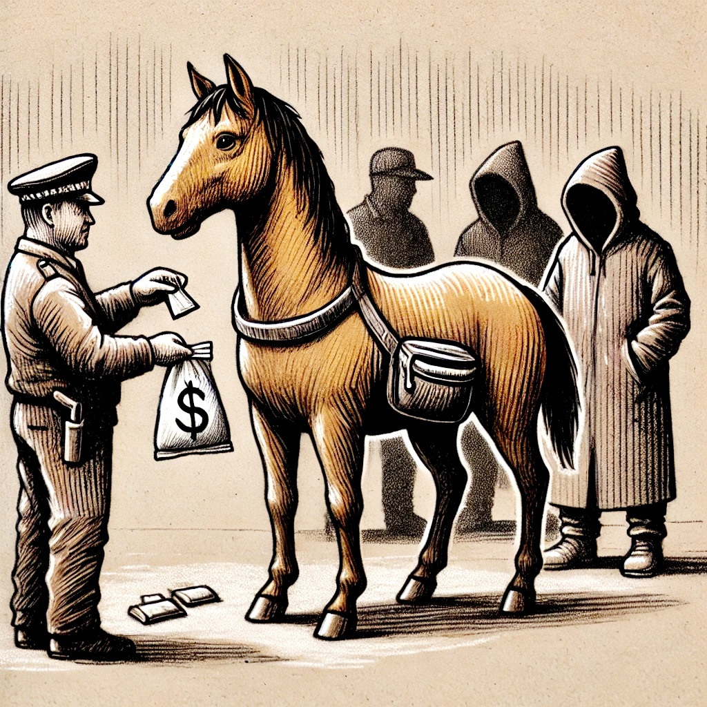 Becknahästen, Horse selling horse, Crimina horse Blank Meme Template