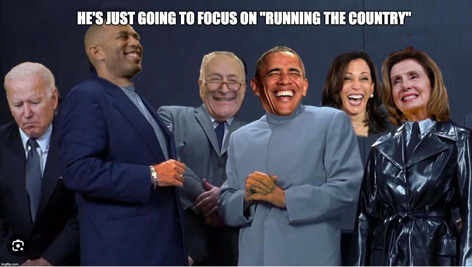 Coup De Mocracy | HE'S JUST GOING TO FOCUS ON "RUNNING THE COUNTRY" | image tagged in biden,coup d'etat,democrats,commies | made w/ Imgflip meme maker