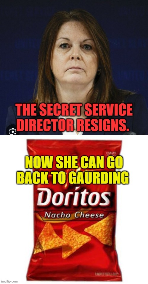 At Last... | image tagged in memes,secret service,director,resigns,go gaurd,doritos | made w/ Imgflip meme maker