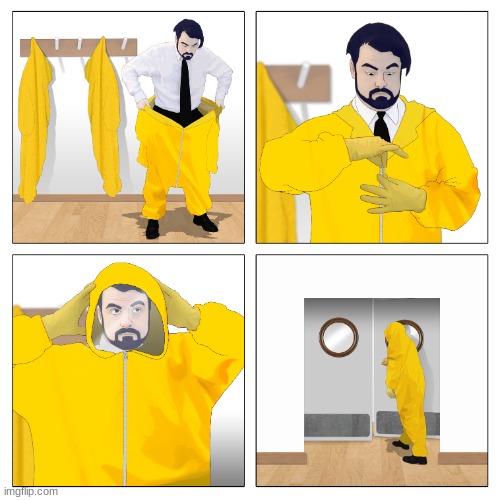 Guy entering a toxic room | image tagged in guy entering a toxic room | made w/ Imgflip meme maker