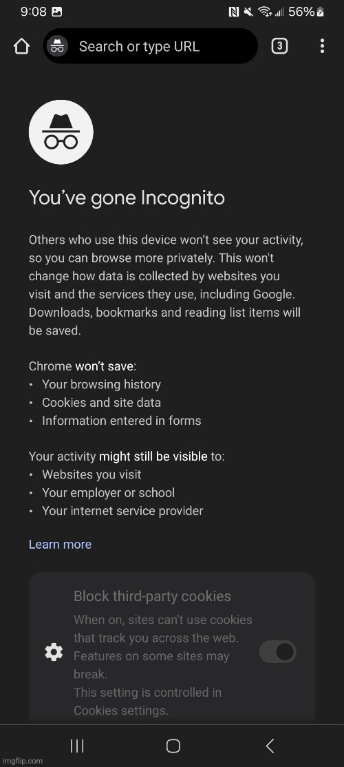 I posted because it is hard to make an incognito screenshot | made w/ Imgflip meme maker