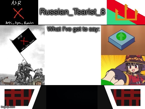 Russian_Tsarist_8 announcement temp Anti_Sigma_Rizzlers version | image tagged in russian_tsarist_8 announcement temp anti_sigma_rizzlers version | made w/ Imgflip meme maker