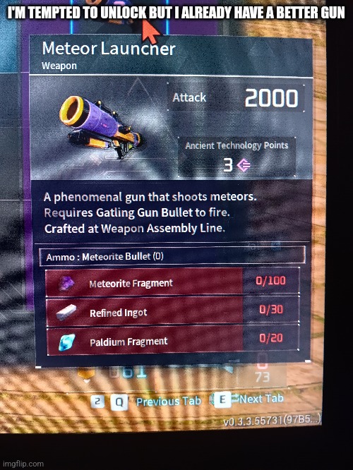I'M TEMPTED TO UNLOCK BUT I ALREADY HAVE A BETTER GUN | made w/ Imgflip meme maker