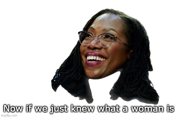 Now if we just knew what a woman is | made w/ Imgflip meme maker