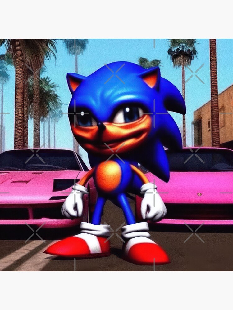 Ugly Sonic in Gta Blank Meme Template