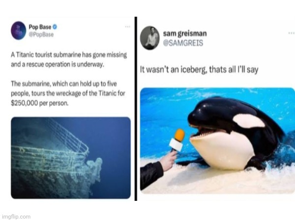 Submarine | image tagged in titanic | made w/ Imgflip meme maker