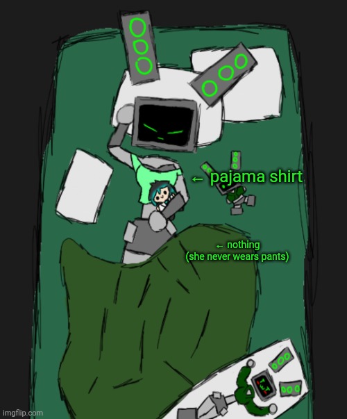 Data sleeping | ← pajama shirt ← nothing
(she never wears pants) | image tagged in data sleeping | made w/ Imgflip meme maker