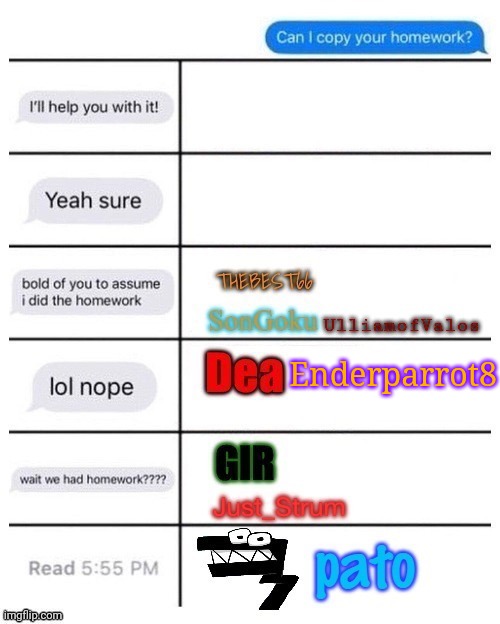 Enderparrot8 | made w/ Imgflip meme maker