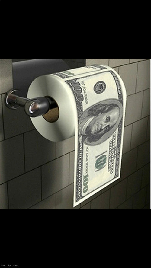 Fiat Toilet Paper Money | image tagged in fiat toilet paper money | made w/ Imgflip meme maker