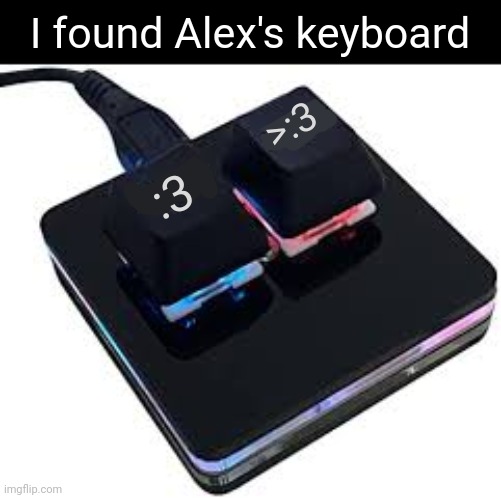 This is his actual keyboard | I found Alex's keyboard; >:3; :3 | image tagged in alex | made w/ Imgflip meme maker