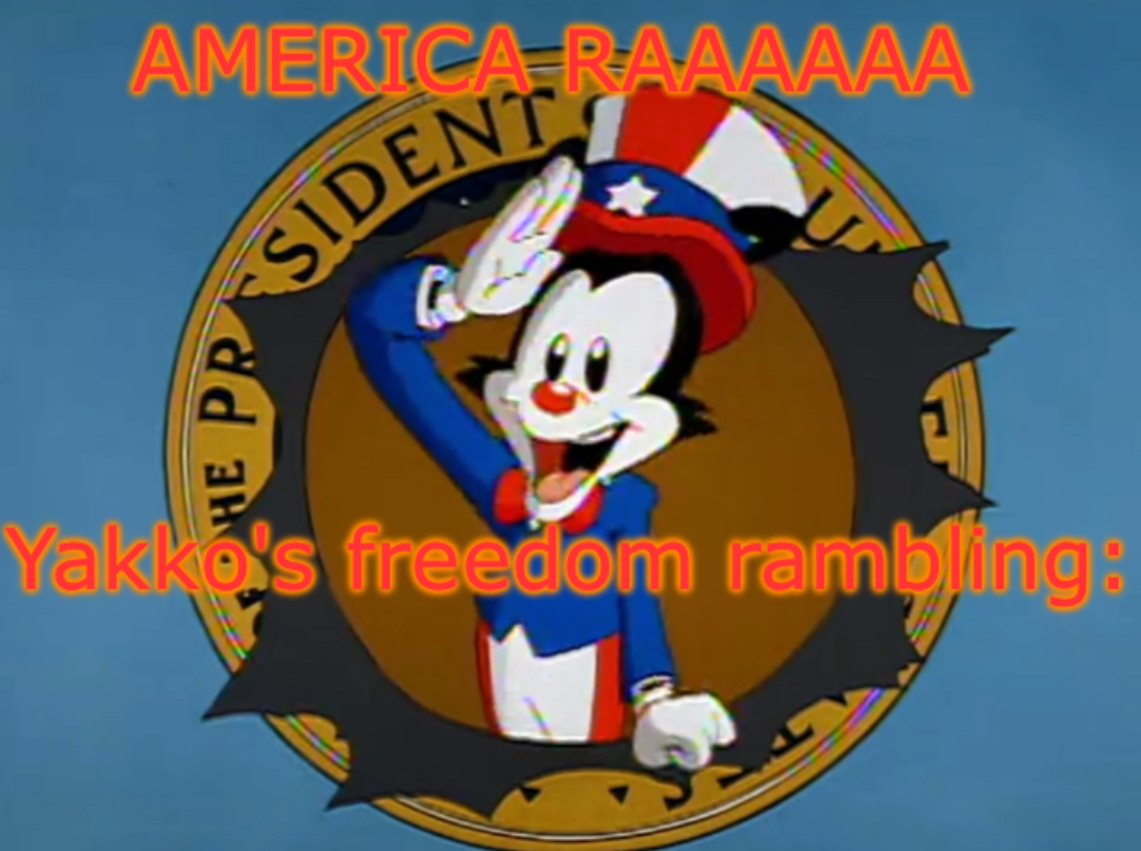 High Quality Yakko's Fourth of July announcement temp Blank Meme Template