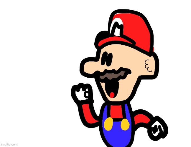 Paper mario? (Tried to make him accurate) | made w/ Imgflip meme maker