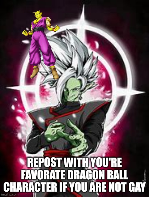 English or spanish | REPOST WITH YOU'RE FAVORATE DRAGON BALL CHARACTER IF YOU ARE NOT GAY | image tagged in fun | made w/ Imgflip meme maker