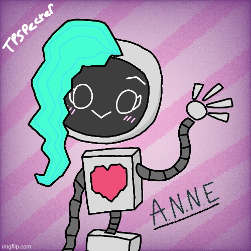 Drew a robot girl. | image tagged in art,drawing,drawings,ocs,robot,robots | made w/ Imgflip meme maker