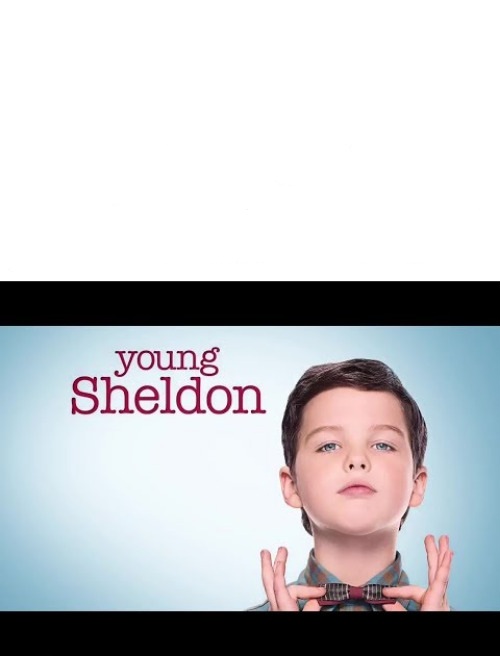 High Quality Young Sheldon Laugh Track Blank Meme Template