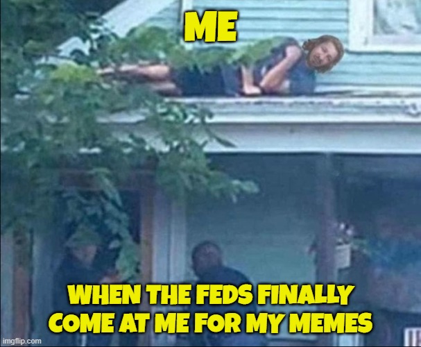 Me | ME; WHEN THE FEDS FINALLY COME AT ME FOR MY MEMES | image tagged in memes,secret service,assassination,maga,make america great again,trump | made w/ Imgflip meme maker