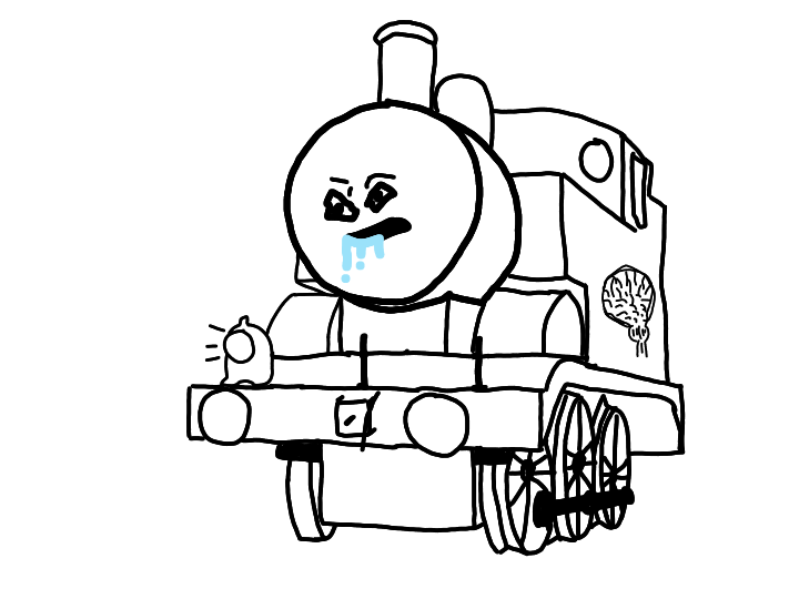 Brainlet train Blank Meme Template