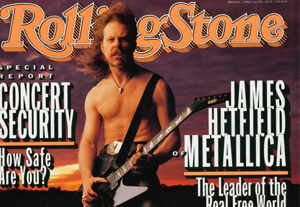High Quality James, Hetfield, Metallica, Rolling Stone Blank Meme Template