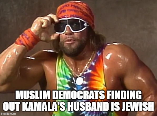 The Black Bear Jew | MUSLIM DEMOCRATS FINDING OUT KAMALA'S HUSBAND IS JEWISH | image tagged in kamala harris,vice president,jews,palestine,maga,make america great again | made w/ Imgflip meme maker