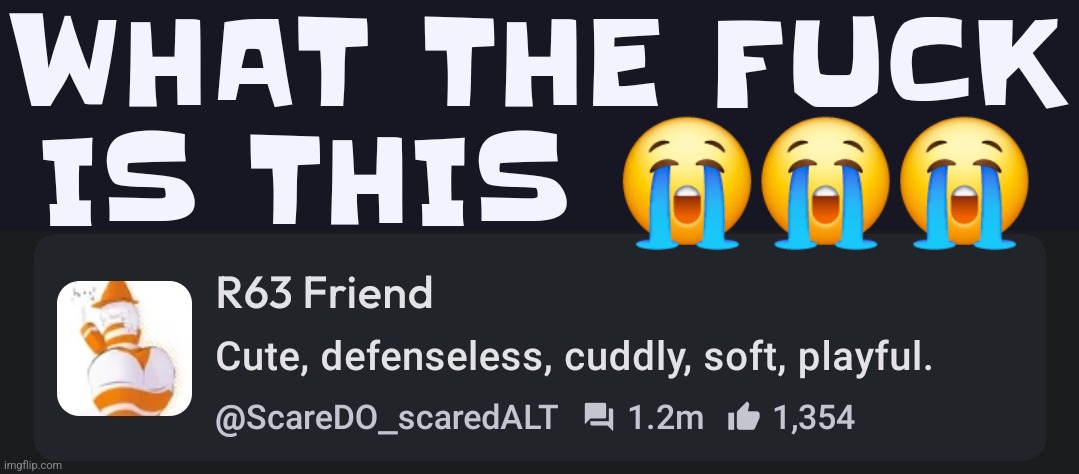 C.AI, MODERATE YOUR FUCKING USERS DAMNIT | WHAT THE FUCK IS THIS 😭😭😭 | made w/ Imgflip meme maker