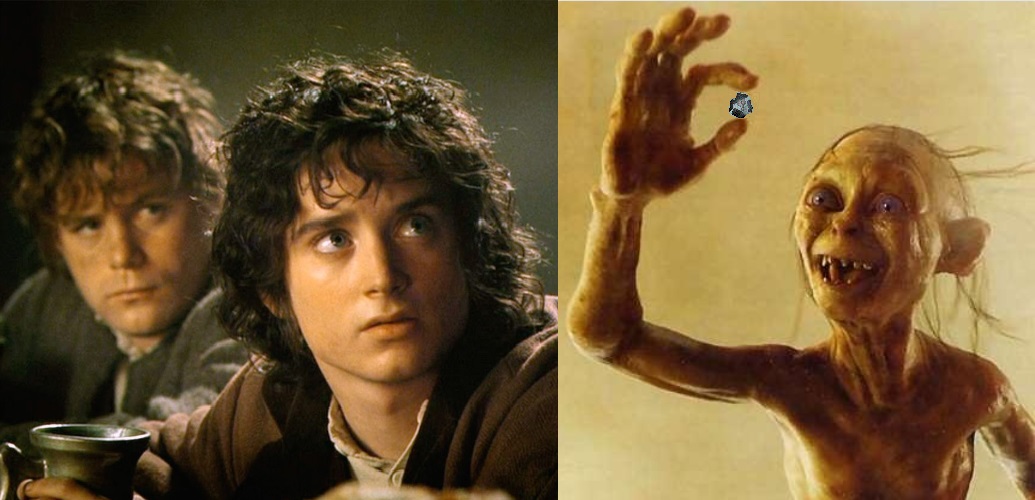 Frodo asks Gollum Blank Meme Template