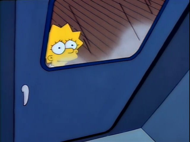 High Quality Lisa Looking Through Train Window Blank Meme Template