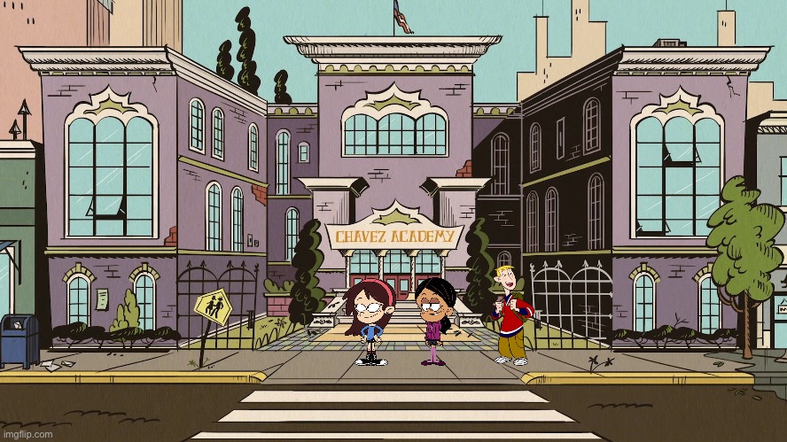 Ron Stoppable Goes to Cesar Chavez Academy | image tagged in ronnie anne,nickelodeon,ronnie anne santiago,girls,girl,the loud house | made w/ Imgflip meme maker