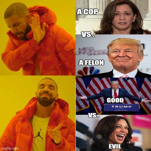 The Media vs . Reality | image tagged in drake hotline bling,election 2024,party of hate,vs,make america great again,politicians suck | made w/ Imgflip meme maker