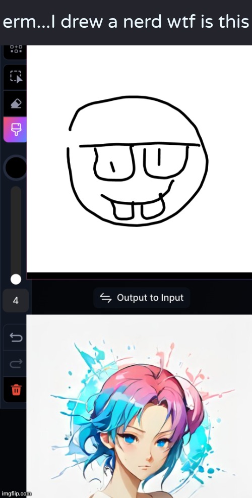 erm...I drew a nerd wtf is this | made w/ Imgflip meme maker