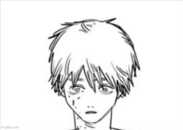 denji staring | image tagged in denji staring | made w/ Imgflip meme maker