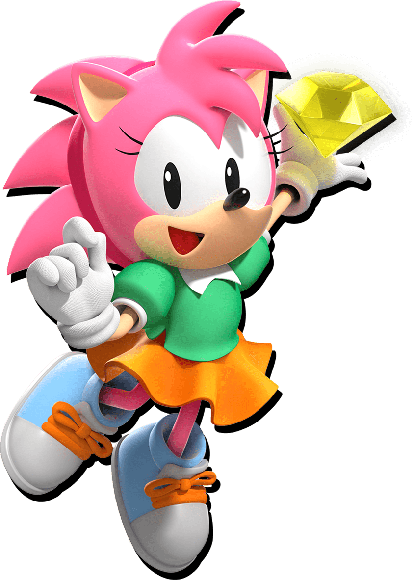 Classic Amy Rose Blank Meme Template