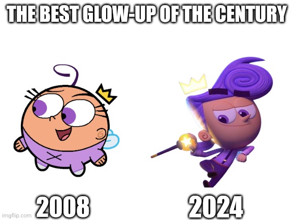 I can't belive how much poof has improved. | THE BEST GLOW-UP OF THE CENTURY; 2008; 2024 | image tagged in blank white template | made w/ Imgflip meme maker