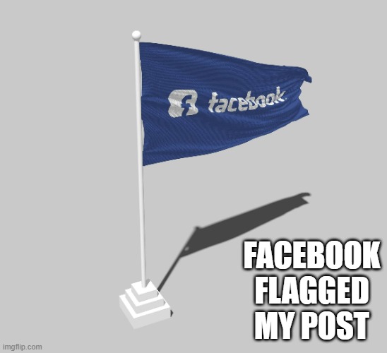 memes by Brad - Facebook flagged my post - humor | FACEBOOK FLAGGED MY POST | image tagged in funny,gaming,facebook,computer,humor,facebook jail | made w/ Imgflip meme maker