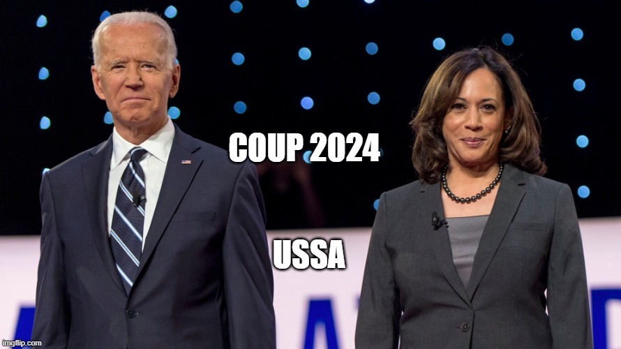 Biden Harris | COUP 2024; USSA | image tagged in biden harris | made w/ Imgflip meme maker