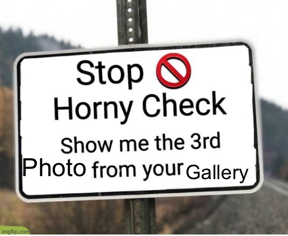 horny check | Gallery; Photo | image tagged in horny check | made w/ Imgflip meme maker