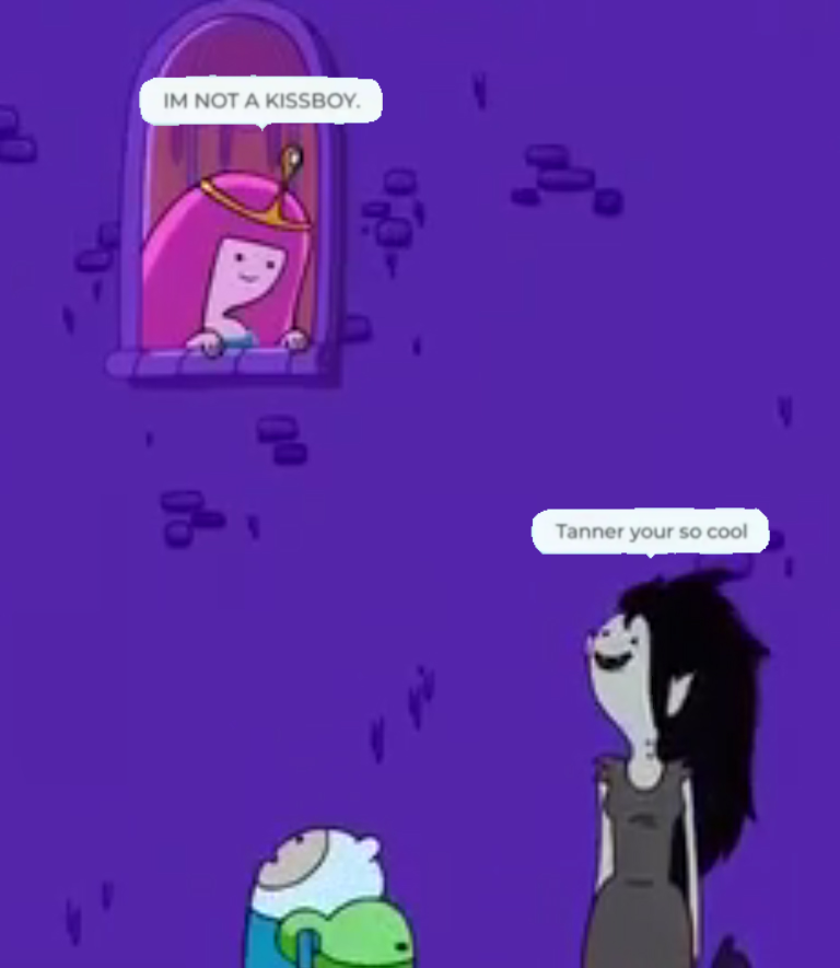 IM NOT A KISSBOY (but it's adventure time) Blank Meme Template