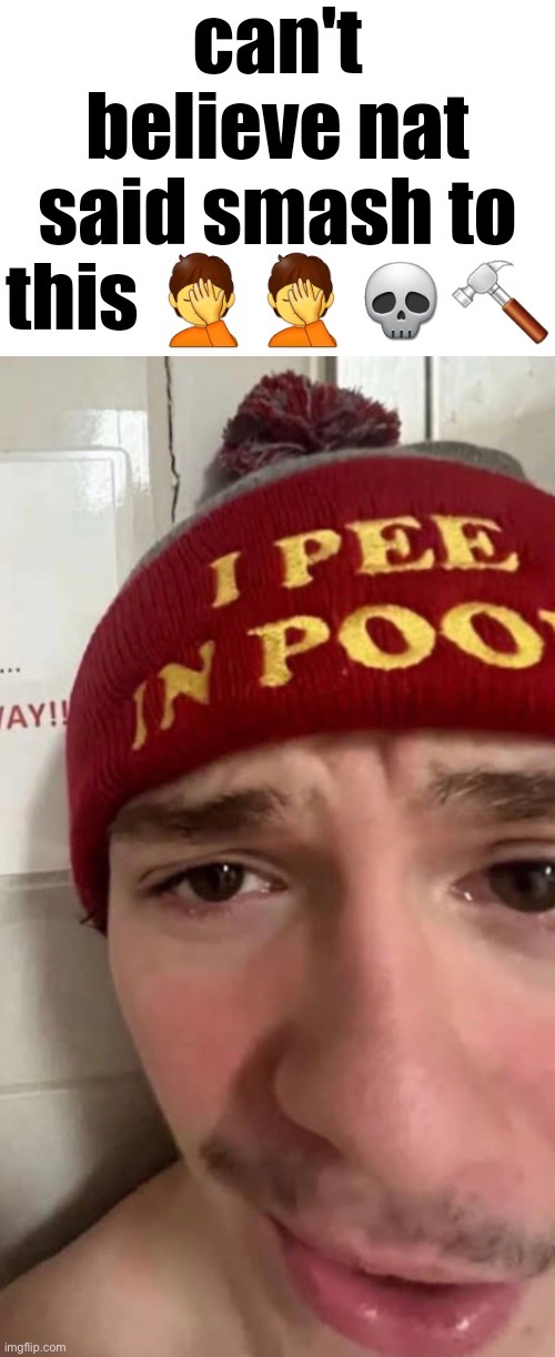 image tagged in can't believe nat said smash to this | made w/ Imgflip meme maker