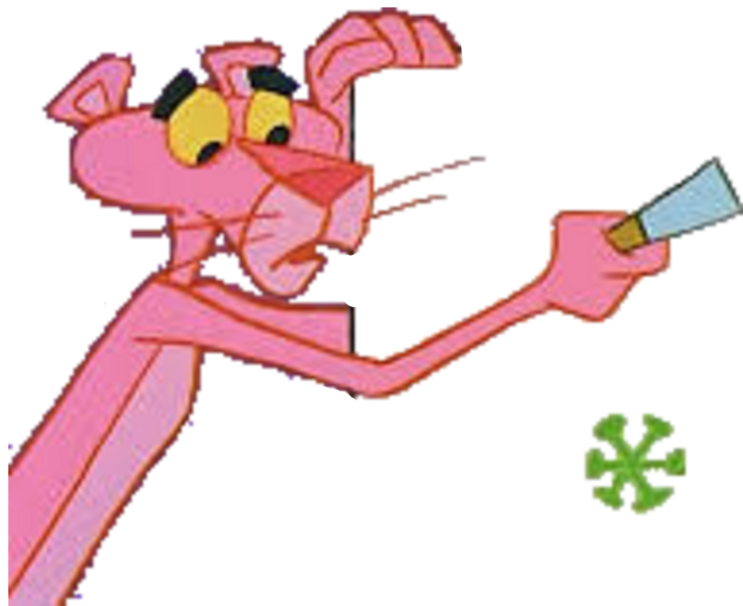 High Quality Asterisco pantera rosa asterisk pink panther Blank Meme Template