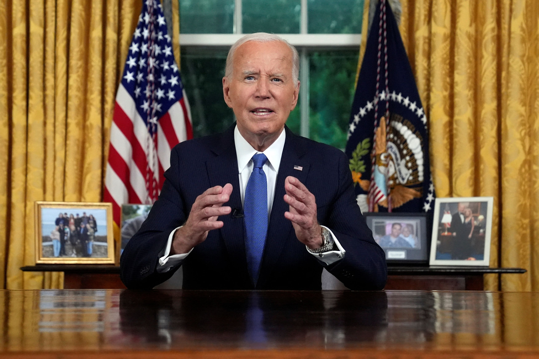 Biden Exit Speech Blank Meme Template