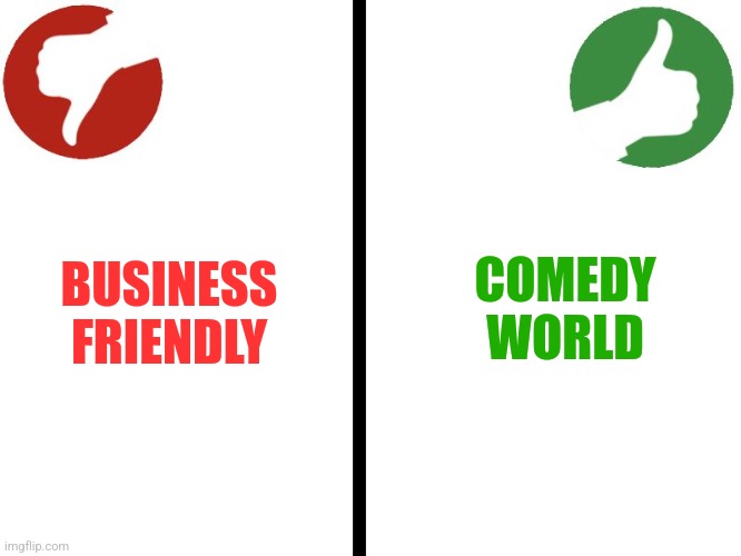 GoAnimate and Vyond | BUSINESS
FRIENDLY; COMEDY
WORLD | image tagged in yes/no meme,memes,youtube,choices,internet | made w/ Imgflip meme maker