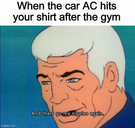 Sealab Murphy nipples | When the car AC hits your shirt after the gym | image tagged in sealab murphy nipples | made w/ Imgflip meme maker