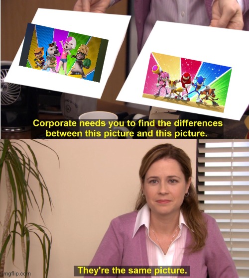 They're The Same Picture | image tagged in memes,they're the same picture,talking tom,sonic boom | made w/ Imgflip meme maker