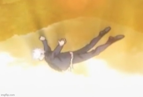 Falling gojo | image tagged in falling gojo | made w/ Imgflip meme maker