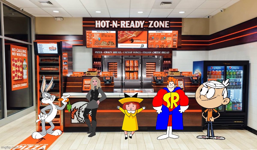 Little Caesars (Team Lincoln) | image tagged in the loud house,looney tunes,nickelodeon,lincoln loud,disney,bugs bunny | made w/ Imgflip meme maker