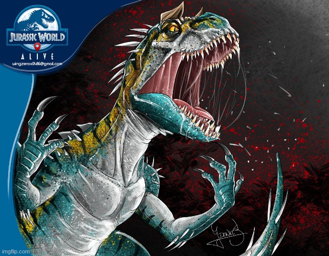 Jurassic World Alive: Scorpius Rex GEN 3 (Art by wingzerox86) | made w/ Imgflip meme maker