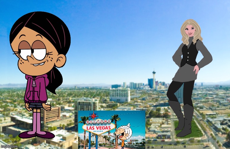 50 Foot Girls Destroy Las Vegas (Update) | image tagged in the loud house,lincoln loud,las vegas,ronnie anne,ronnie anne santiago,girls | made w/ Imgflip meme maker