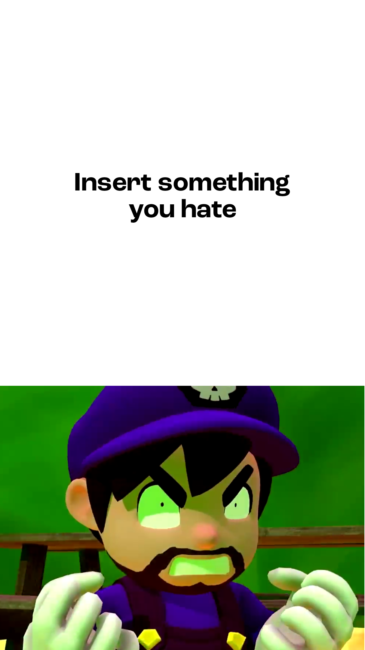 smg3 angry and hates for who/what? Blank Meme Template