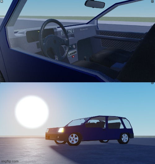 I made a car in roblox what yall think | made w/ Imgflip meme maker