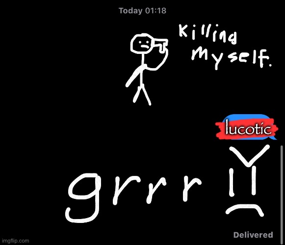 i forgor you can do handwritten messages to people | lucotic | made w/ Imgflip meme maker